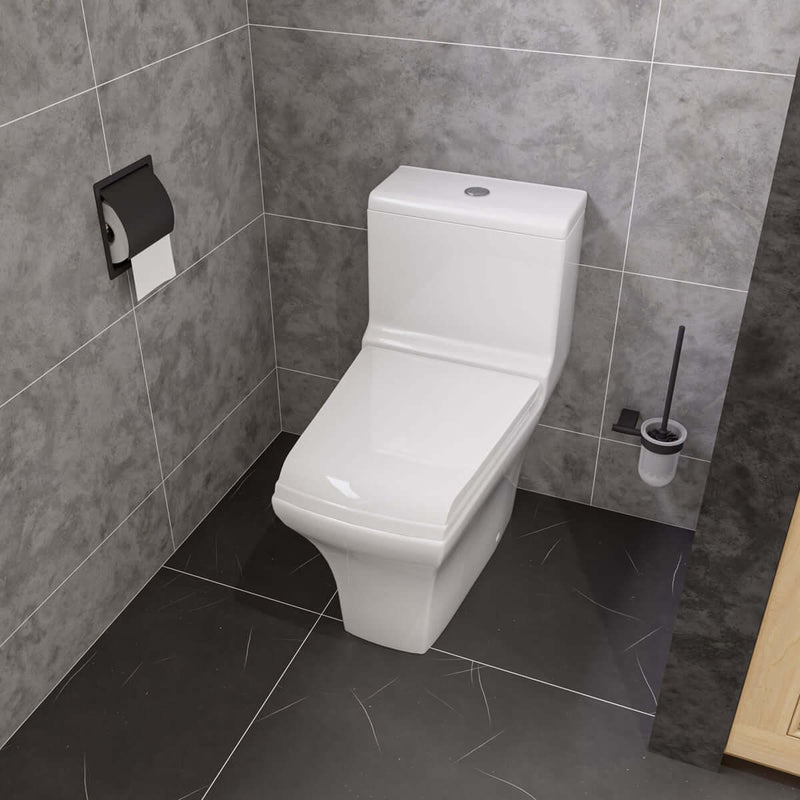 Inbouw toiletrolhouder RVS mat zwart by L'Aqua