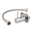 Hoekstopkraanset Minimal 1/2″ × 3/8″ met flexibele aansluitslang 1/2″ × 3/8″ 30 cm chroom/RVS