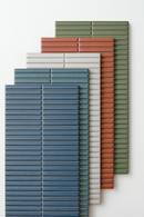 Carrelage mural Deco Lingot Bleu 32x62,5 cm Rectangle - Porcelaine Semi-brillante - Teinte Bleu Riche