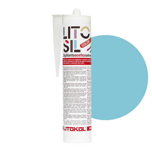 Litokol Litosil mastic silicone 300ml Bleu 3