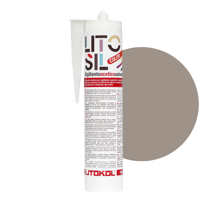 Litokol Litosil mastic pour joints 300 ml Argent 3