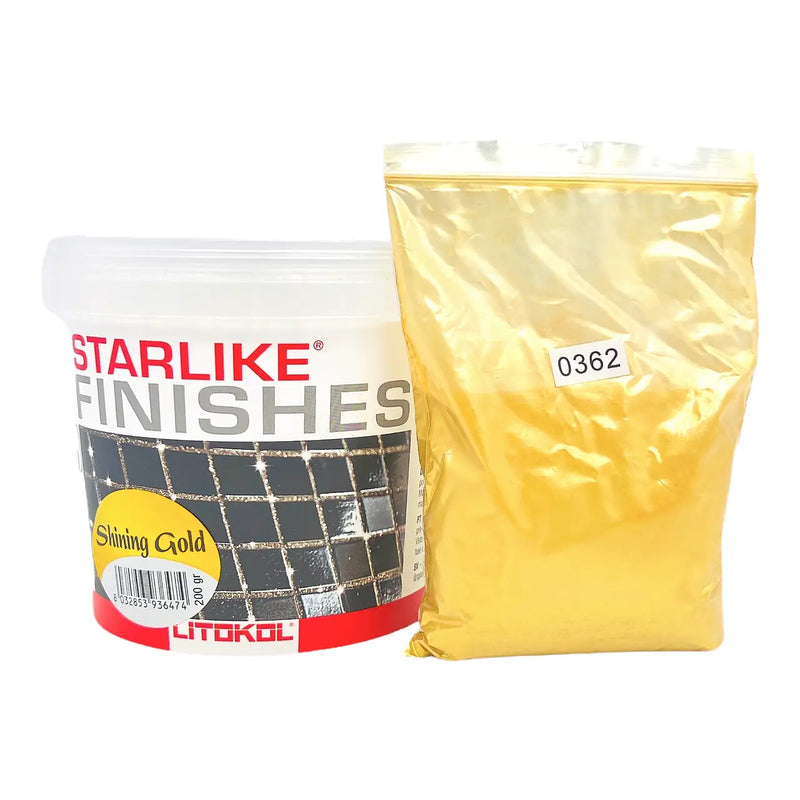 Kleureffect Shining Gold Litokol STARLIKE® Finishes 200 gram voor 5 kg