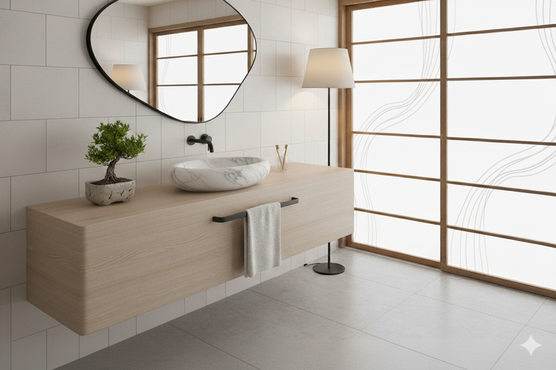 Marble washbasin roberto white by L'Aqua®