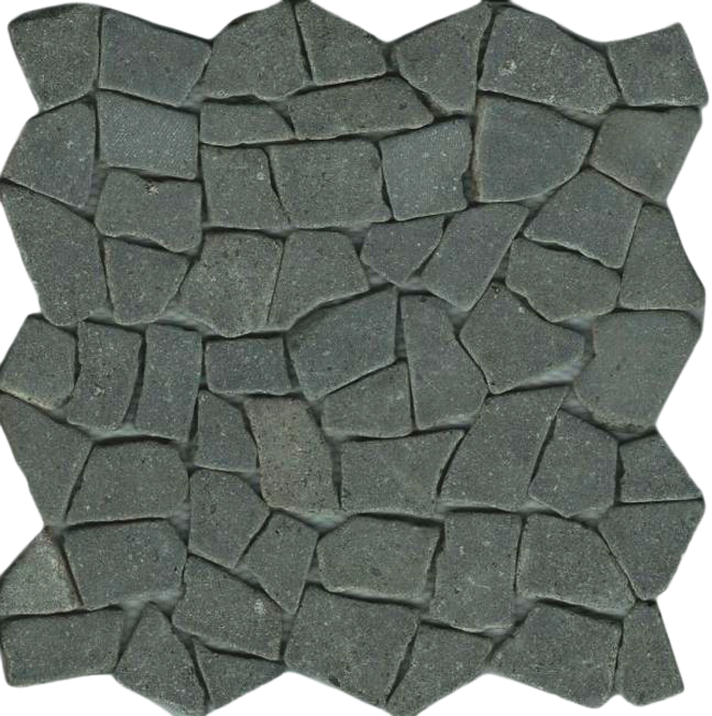 Mozaïek Beachstone lava zwart 29.4 x 29.4 cm