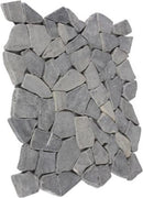 Mosaic mat Beachstone roll Dark gray 34.0 x 150.0 cm by KB Stone