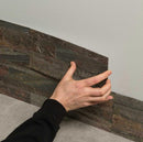 Wall tile Flex Natural Stone Desert Black Interlock 15x60 cm