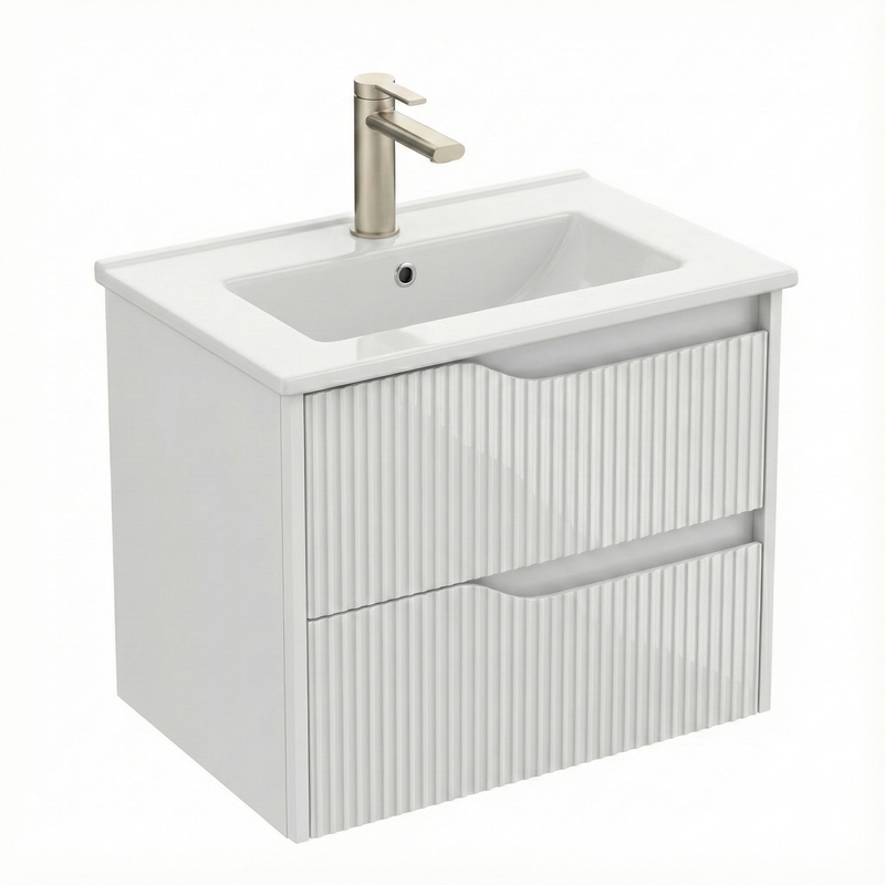 bm Soho 60 white 2 drawer built-in ker. sink white