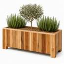 Storm Plantenbak Rechthoekig 100x50x50 cm Naturel Geolied Acaciahout FSC