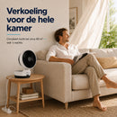 Ventilateur de table Coolboy Trend 25 cm - Ventilateur avec télécommande | 3 vitesses, minuterie 7 heures et oscillation à 180 degrés