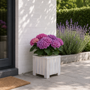 Storm Plantenbak Vierkant 30x30 cm Wit Acaciahout FSC