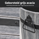 Storm Boomkuipen Set 3 Stuks Rond S/M/L Geborsteld Grijs Acaciahout FSC
