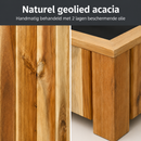 Storm Plantenbak Vierkant 40x40 cm Naturel Geolied Acaciahout FSC
