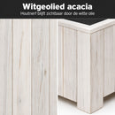 Storm Plantenbak Vierkant 40x40 cm Wit Acaciahout FSC