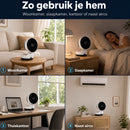 Ventilateur de table Coolboy Trend 25 cm - Ventilateur avec télécommande | 3 vitesses, minuterie 7 heures et oscillation à 180 degrés