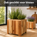 Storm Plantenbak Vierkant 40x40 cm Naturel Geolied Acaciahout FSC