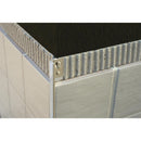 Profilé pour carrelage droit aluminium argent mat 12 mm 270 cm ESA127.81