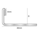 Tile Profile Straight Stainless Steel 10 mm 270 cm ESS107.84 by Genesis