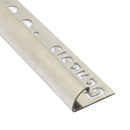 Tile profile Quadrant Brushed Stainless Steel 10 mm 270 cm ESQ107.102
 by Genesis