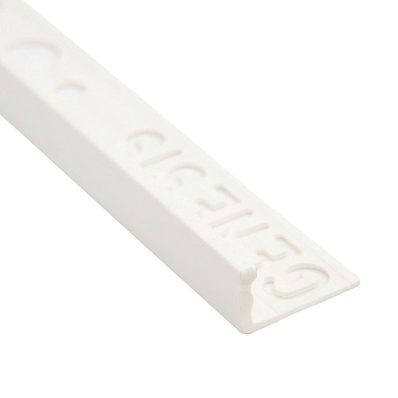 Profilé pour carrelage Droit Blanc PVC 12 mm 250 cm ESP120.01 de Genesis