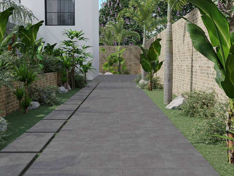 Garden tile Ark anthrachite 60x120x2 cm