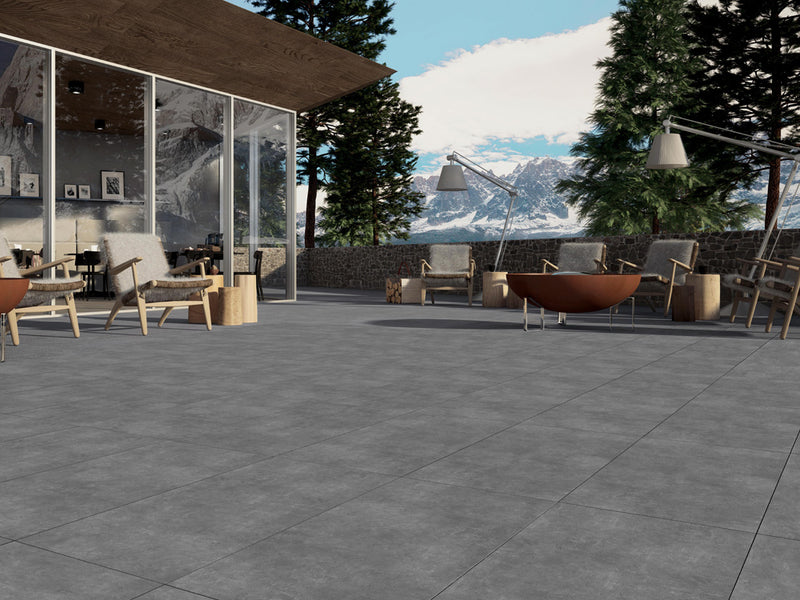 Garden tile Ark anthrachite 60x120x2 cm