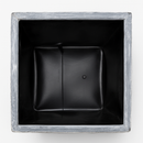 Square planter L Lignum Acacia FSC 50 x 50 cm Gray