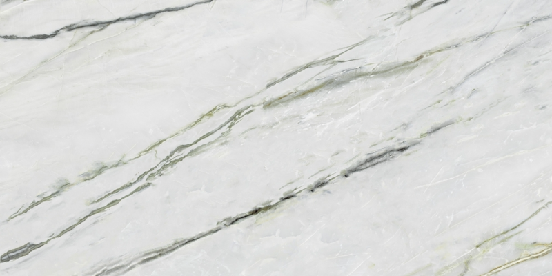Calacatta Verde Matt Carved Floor Tile 60x120 cm Rectangle – Rectified Ceramic – Marble Look Glossy Veins