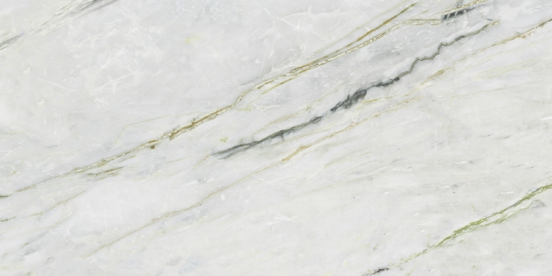 Calacatta Verde Matt Carved Floor Tile 60x120 cm Rectangle – Rectified Ceramic – Marble Look Glossy Veins