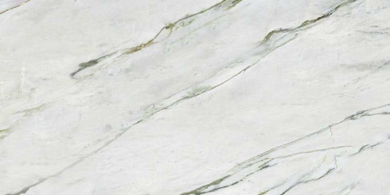 Calacatta Verde Matt Carved Floor Tile 60x120 cm Rectangle – Rectified Ceramic – Marble Look Glossy Veins