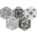 Floor tile Esagono Tuscany Vintage White Hexagon 25.8x29 cm