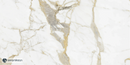 Floor Tile Gold Calacatta White 60x120 cm Rectangle – Porcelain Lappato Rectified – Marble Look