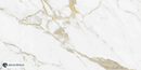 Floor Tile Gold Calacatta White 60x120 cm Rectangle – Porcelain Lappato Rectified – Marble Look