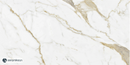 Floor Tile Gold Calacatta White 60x120 cm Rectangle – Porcelain Lappato Rectified – Marble Look
