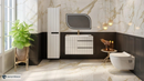 Floor Tile Gold Calacatta White 60x120 cm Rectangle – Porcelain Lappato Rectified – Marble Look