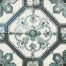 Nikea Sephia Grey Floor Tile 20x20 cm Square - Matt Porcelain - Victorian &amp; Moroccan Pattern Tile R10