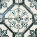 Nikea Sephia Grey Floor Tile 20x20 cm Square - Matt Porcelain - Victorian &amp; Moroccan Pattern Tile R10
