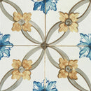 Nikea Sephia Grey Floor Tile 20x20 cm Square - Matt Porcelain - Victorian &amp; Moroccan Pattern Tile R10