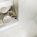 Carrelage de sol Original Thassus 89x89 cm Carré - Porcelaine Mate Rectifiée - Aspect Marbre Blanc