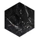 Carrelage de sol Stream Black Hexa 20x20 cm