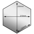 Carrelage de sol Stream Black Hexa 20x20 cm