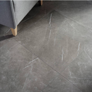 Vloertegel Aran Darkgrey 60x60 cm Vierkant – Porselein Mat Gerectificeerd R9 – Marmerlook