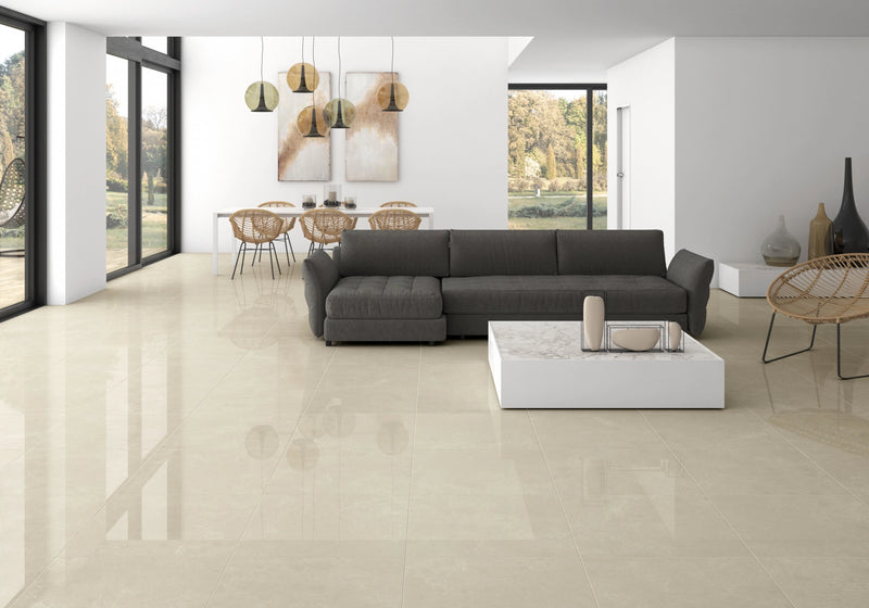 Floor tile Crema marfil rectified 60 x 60 cm