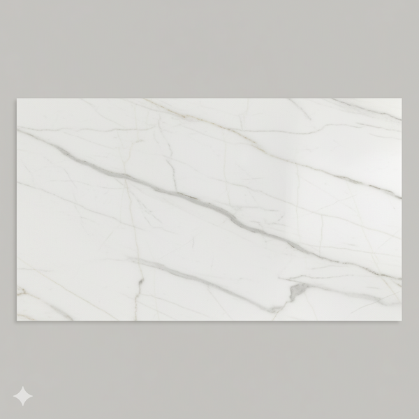 Floor tile Royal Marm Stone White 60x120 cm polished rectified