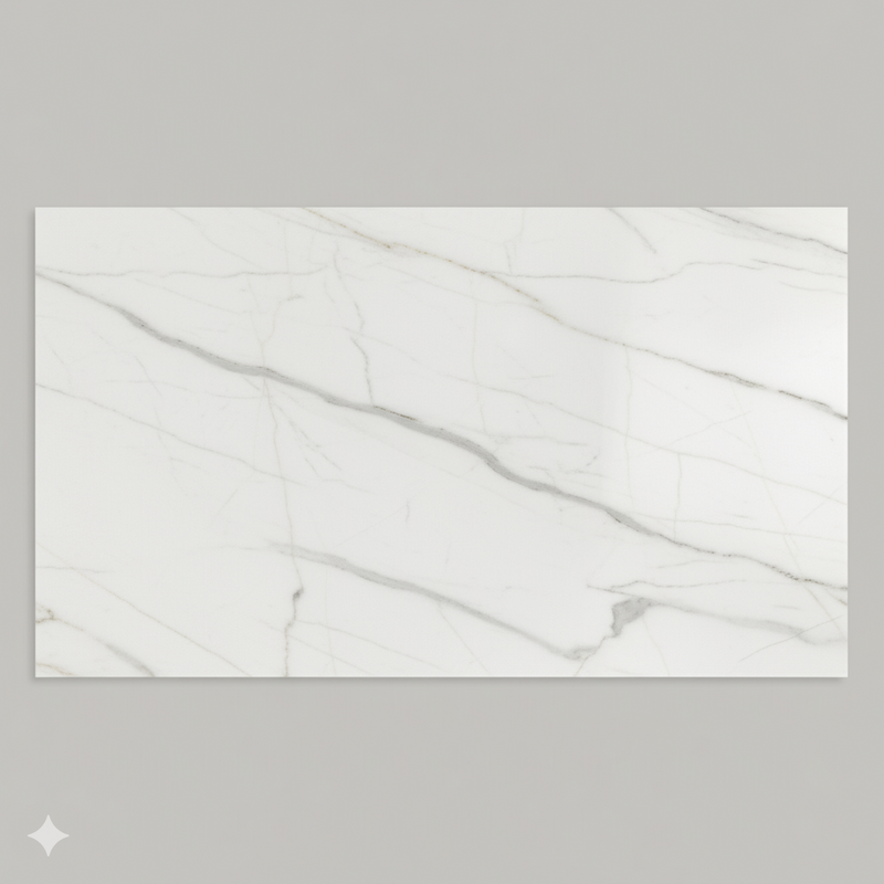 Floor tile Royal Marm Stone White 60x120 cm polished rectified