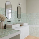 Carrelage mural Deco Artis Salvia 32x62,5 cm Rectangle – Porcelaine Brillante – Effet Aquarelle