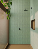 Carrelage mural Deco Lingot Menthe 32x62,5 cm Rectangle - Porcelaine Semi-brillante - Teinte Vert Menthe Douce