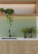 Carrelage mural Deco Lingot Menthe 32x62,5 cm Rectangle - Porcelaine Semi-brillante - Teinte Vert Menthe Douce