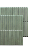 Carrelage mural Deco Lingot Menthe 32x62,5 cm Rectangle - Porcelaine Semi-brillante - Teinte Vert Menthe Douce