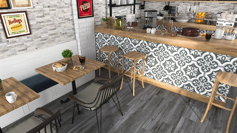 Wall tile Farilya Interlock Concrete 25x45 cm matt