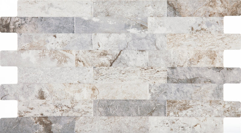 Wall tile Farilya Interlock Concrete 25x45 cm matt